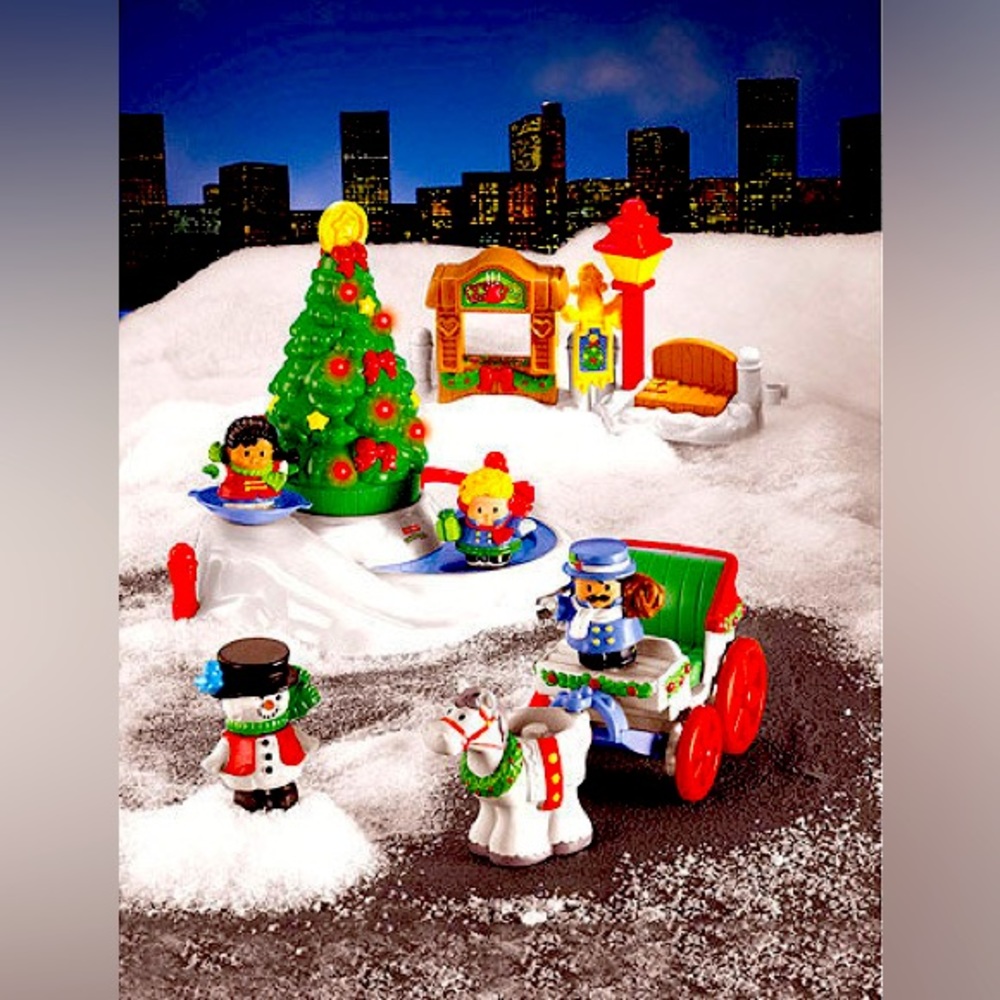 Fisher Price Little People Tree Lighting In Discovery Park Christmas New in box